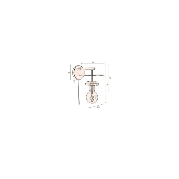 Seinalamp Aden Brass