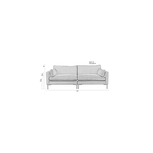 Sofa Summer 3-Seater Terra