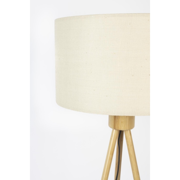 Floor Lamp Fan Bamboo