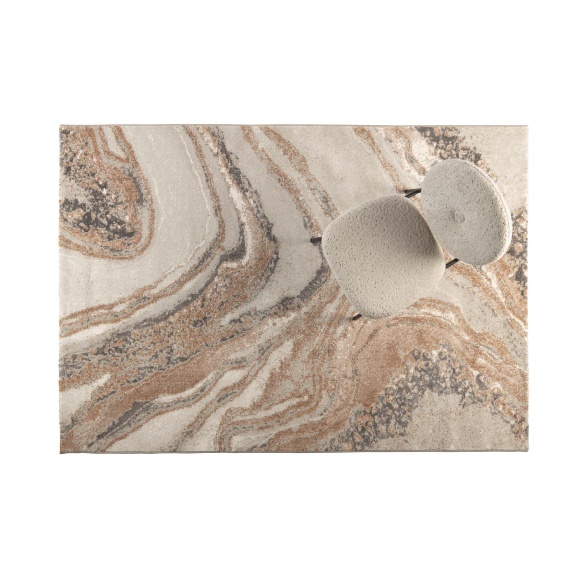 Carpet Solar 160X230 Grey/Terra