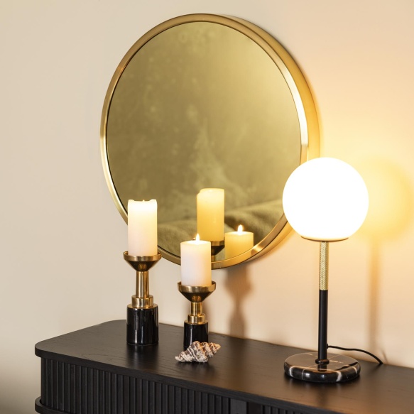 Candle Holder Glam Black M