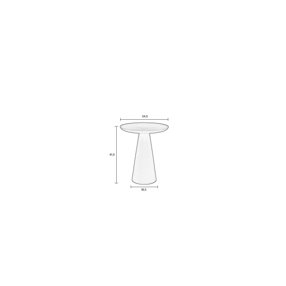 Side Table Ringar Medium Ivory