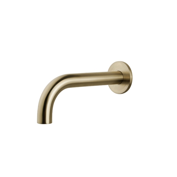 built in spout 25 cm, 1/2´´, brushed brass