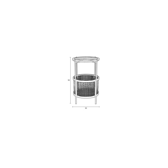 Side Table Makoto Black