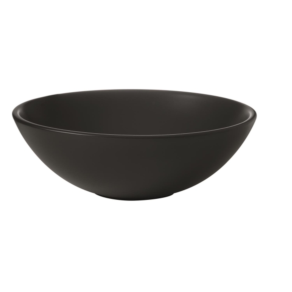 Countertop round washbasin C2 46x15 cm, black mat