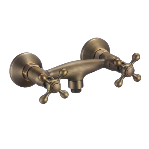 Shower mixer , Retro Eco, old bronze