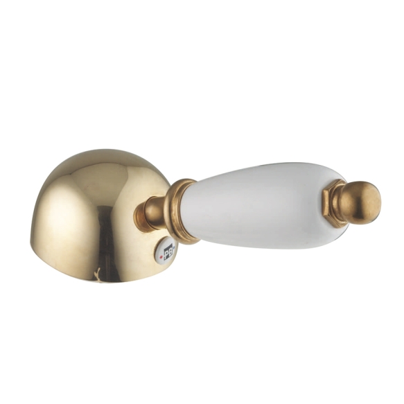 BUILT-IN SHOWER MIXER WHITE LEVER BRONZE WITH DIVERTER