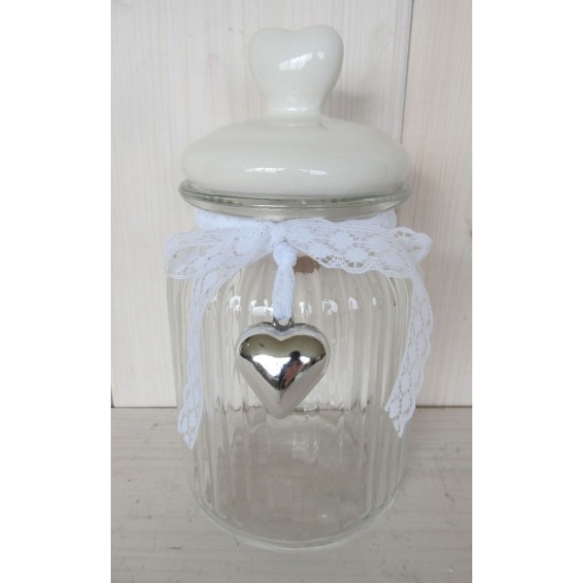 glass jar with ceramic lid