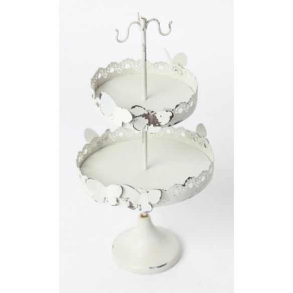 BUTTERFLY 2 TIER JEWELLERY STAND