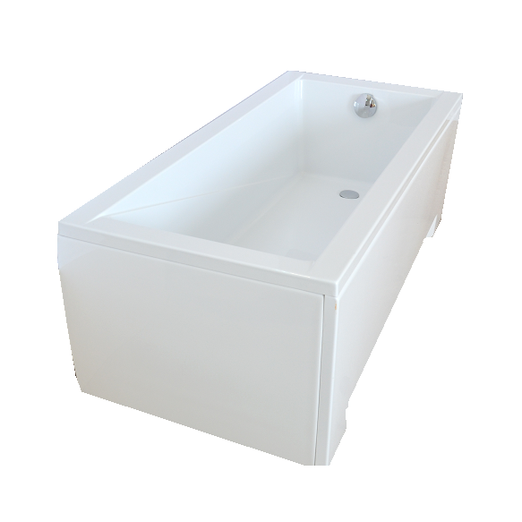 bathtub 120x70 cm "MODENA", incl long side panel