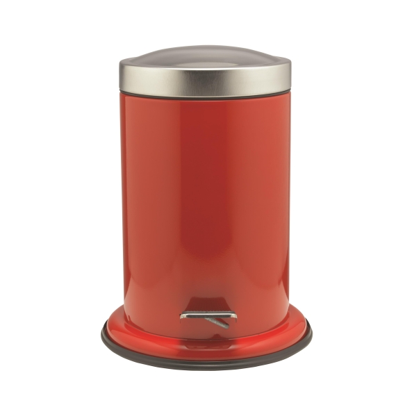 ACERO metal  pedal bin, red