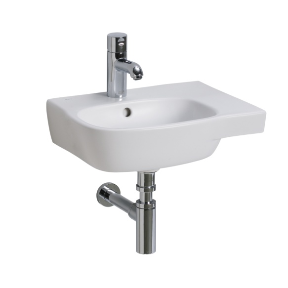 STYLE washbasin asym.45 cm with t/h whit