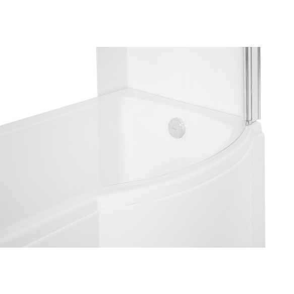 INSPIRA 150x70,right corner+ long panel +integrated shower screen