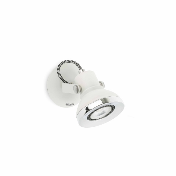 RING LED valge seinavalgusti ,1 x GU10 LED,metall