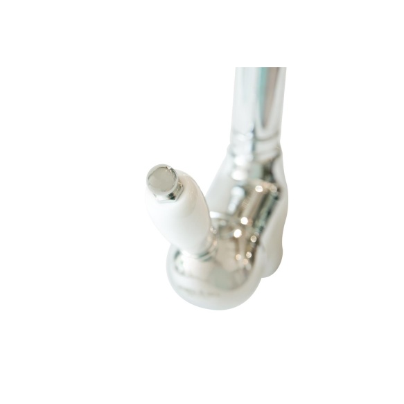 kitchen mixer ROYAL,white lever,chrome