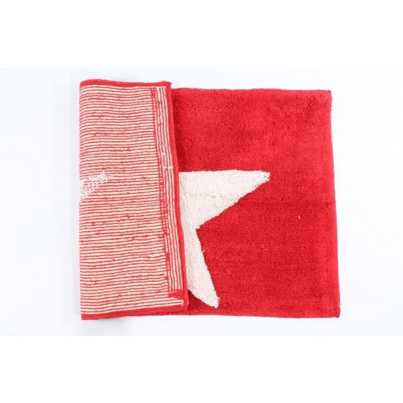 bathmat Star, red