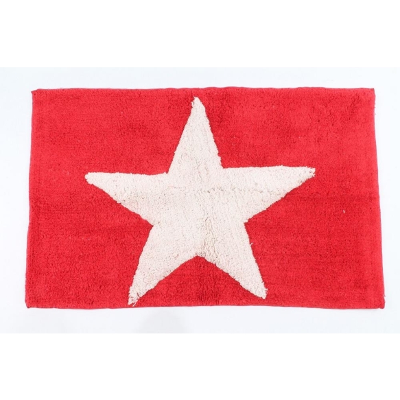 bathmat Star, red