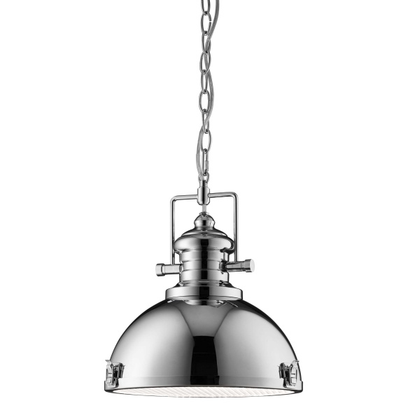 metal ceiling lamp, chrome,E27 1X60W