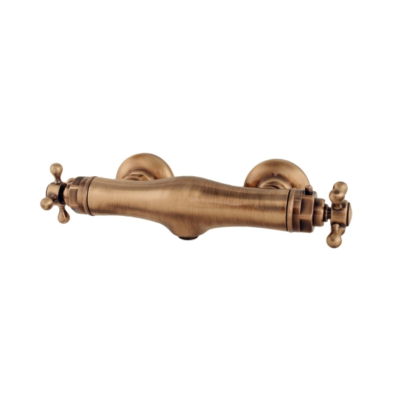 thermostatix shower mixer "Old", bronze, bottom 1/2´´ connection
