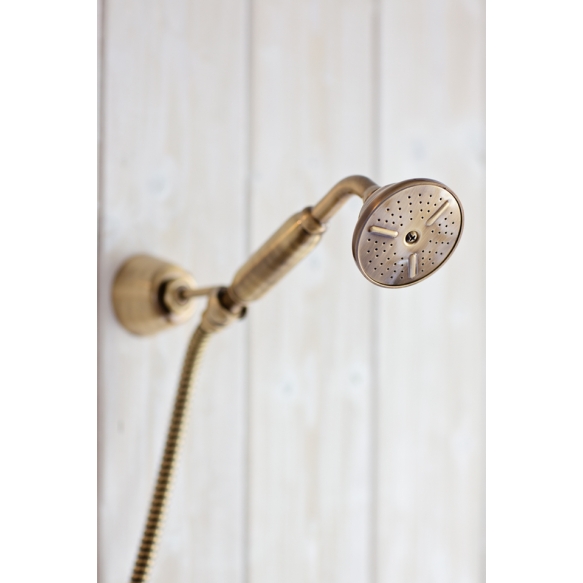 SINGLE LEVER BATH MIXER WITH SHOWER KIT LEVER WENGE,BRONZE