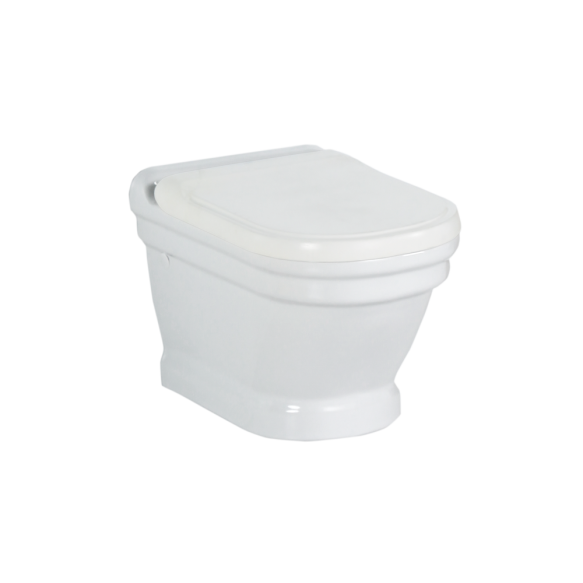 wall hung toilet Antique, white, without seat
