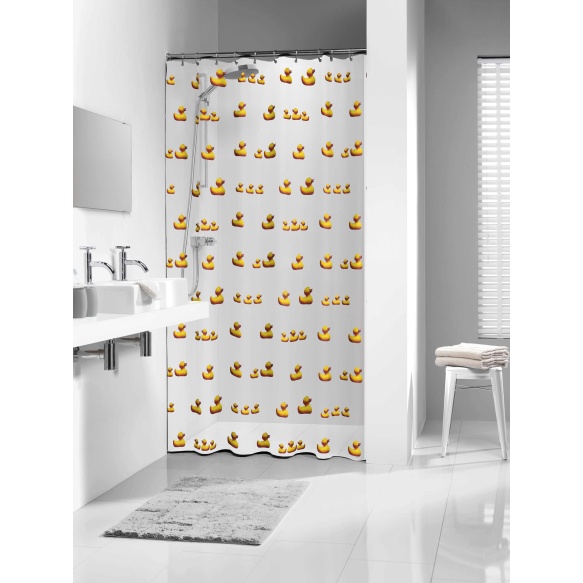 shower curtain Duckling, vinyl, yellow