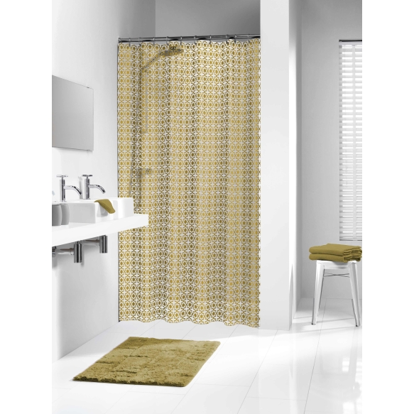 HAMMAM shower curtain vinyl, gold,180x200cm