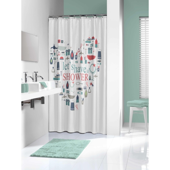 IMAG shower curtain textile, multicolour 180x200cm