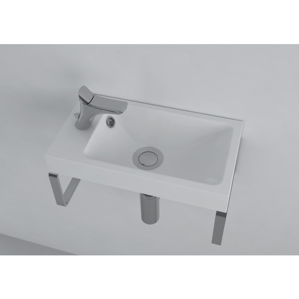 cast stone basin Ida, white