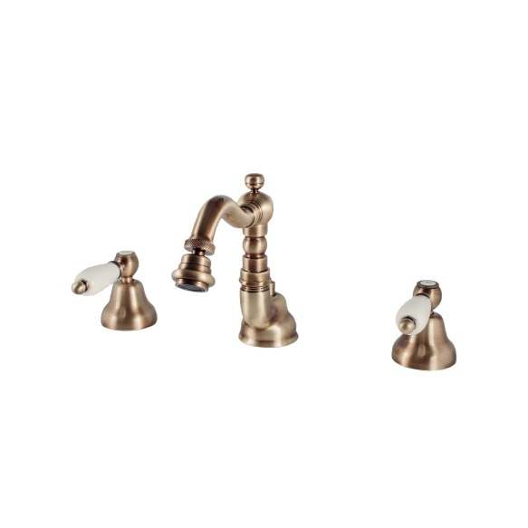 bidet mixer, 3 parts, bronze