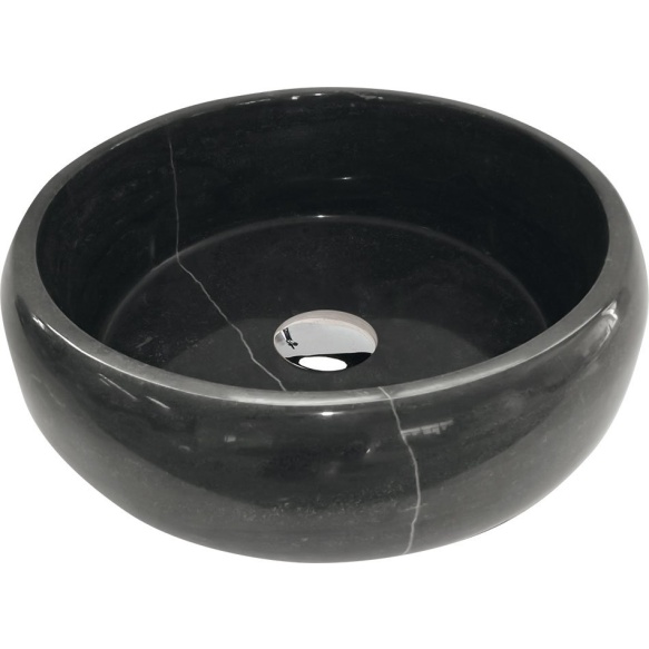 BLOK stone washbasin 42x14cm, blue stone, polished