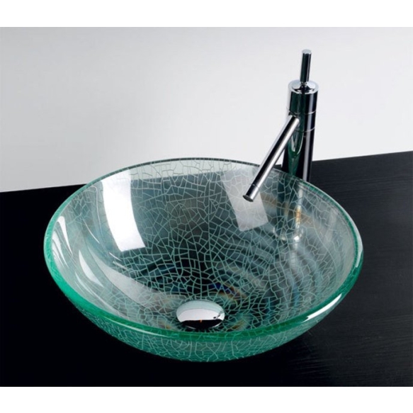 ICE glass washbasin diameter 42cm
