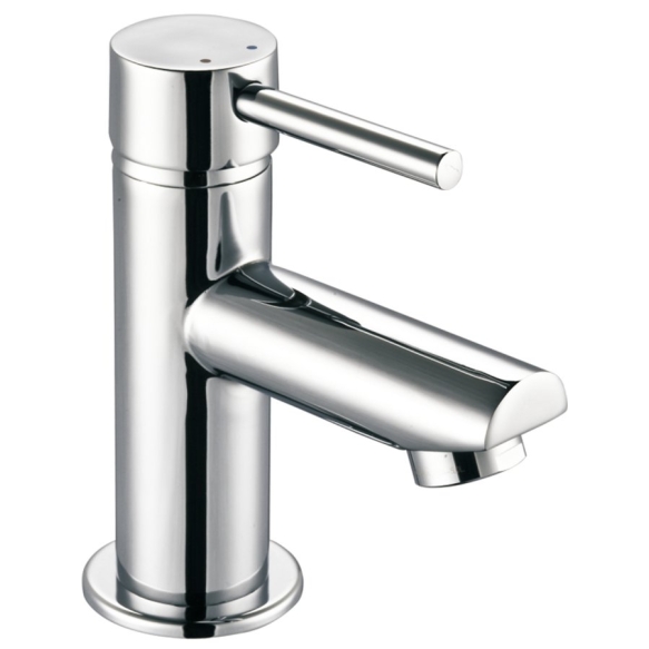 SMALL basin mixer without pop up waste, 130 mm, chrome