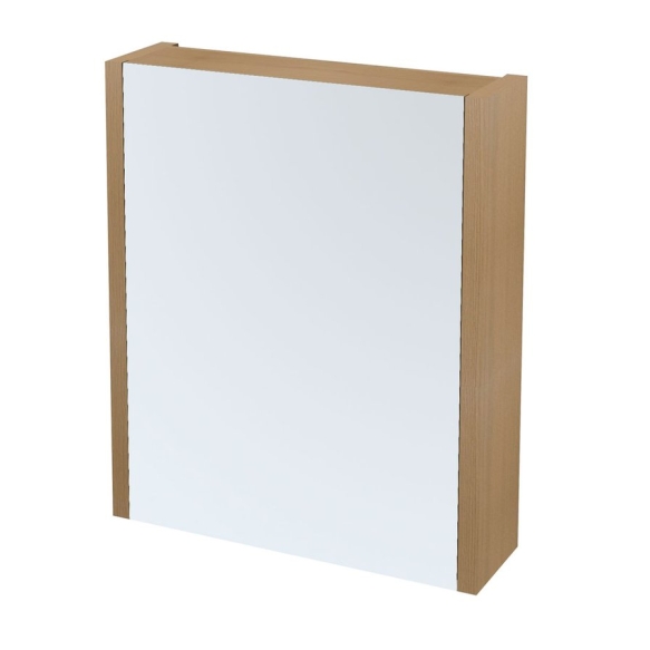 LARITA mirror cabinet 60x70x17cm,oak natural