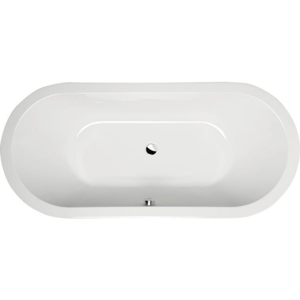 oval Bath tub with support legs 175x80 cm