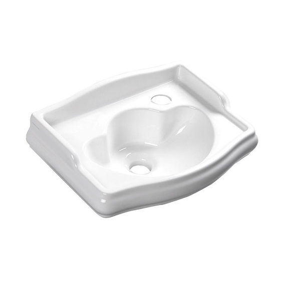 RETRO ceramic washbasin 41x32cm, tap hole on the right, no overflow