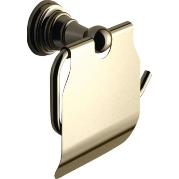 DIAMOND Toilet Paper Holder with Cover, bronze