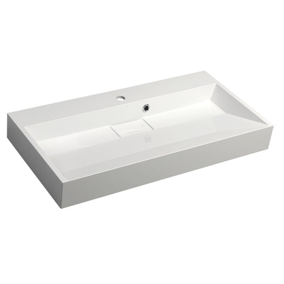 ORINOKO Cultured Marble Washbasin 90x9x46cm, white
