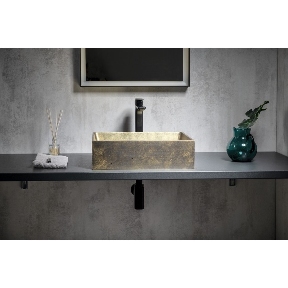 betoonist valamu tööpinnale FORMIGO 47.5x36.5 cm, gold