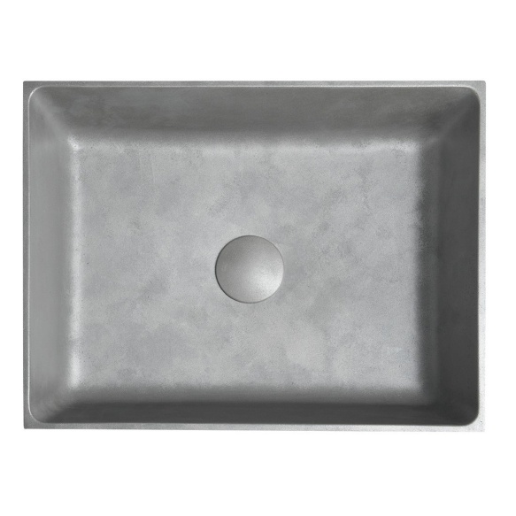 betoonist valamu tööpinnale FORMIGO 47.5x36.5 cm, silver