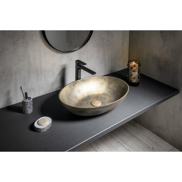 betoonist valamu tööpinnale FORMIGO 60x40 cm, gold