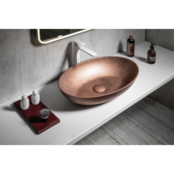 betoonist valamu tööpinnale FORMIGO 60x40 cm, copper