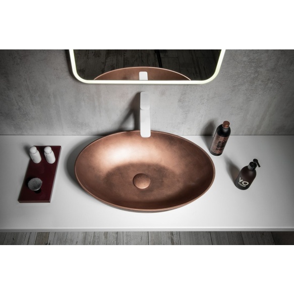 betoonist valamu tööpinnale FORMIGO 60x40 cm, copper