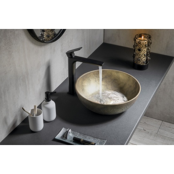 betoonist valamu tööpinnale FORMIGO diam 39 cm, gold