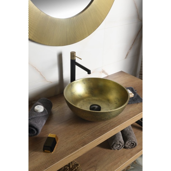 betoonist valamu tööpinnale FORMIGO diam 39 cm, gold