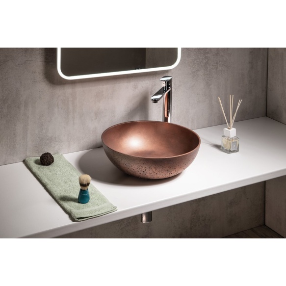 betoonist valamu tööpinnale FORMIGO diam 39 cm, copper