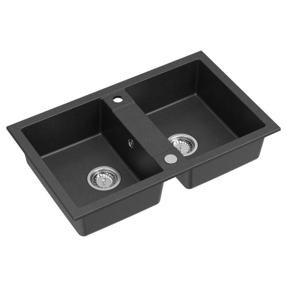 kivimassist köögivalamu,  78x48cm,  must