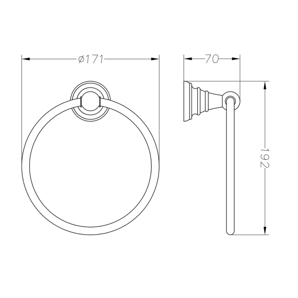 Käterätirõngas DIAMOND, pronks