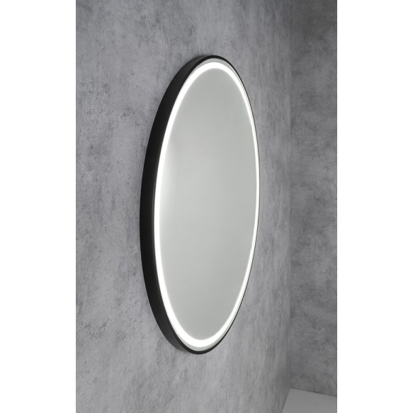 LED peegel KADRIS 80 cm, matt must