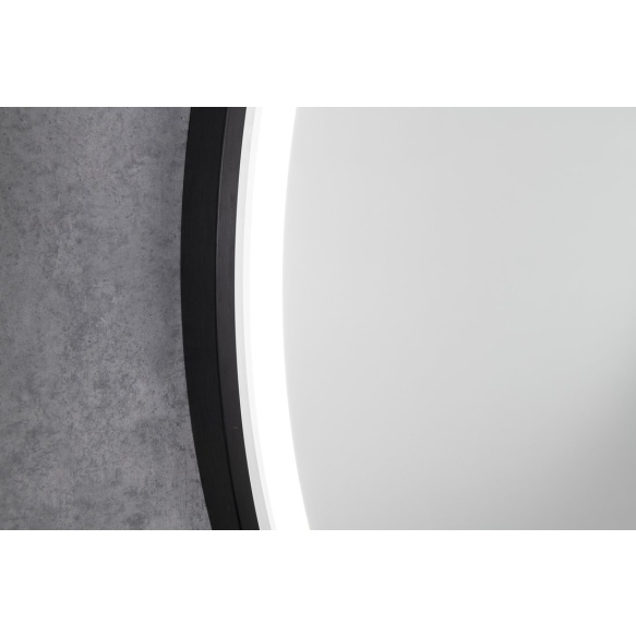 LED peegel KADRIS 80 cm, matt must